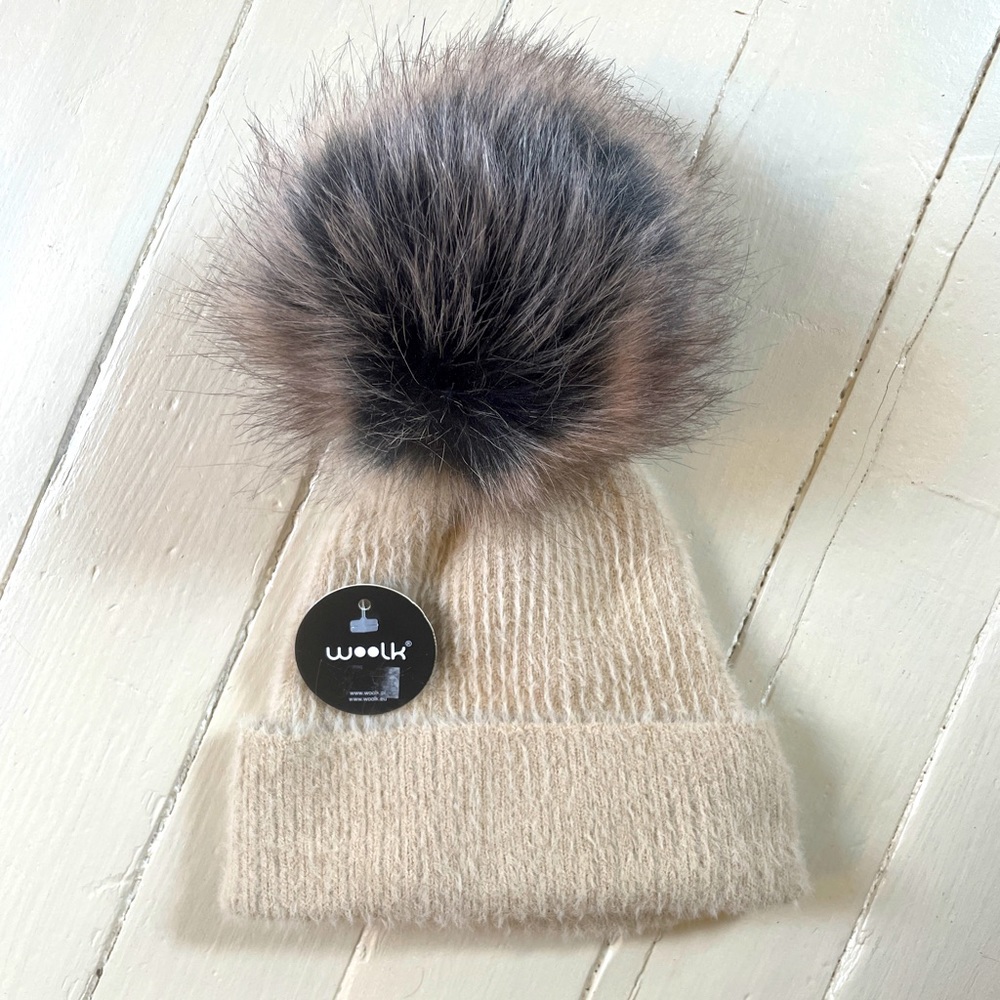 Knit winter bobble hat